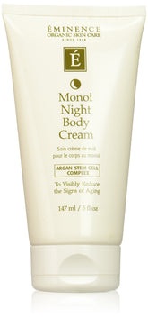Eminence Monoi Age Corrective Night Body Cream jar with rich overnight hydration