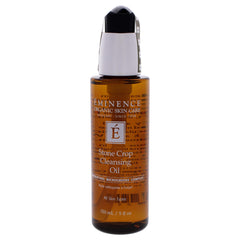 Eminence Stone Crop Cleansing Oil application scene for double-cleanse routine.