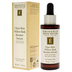 Eminence Willow Bark Booster Serum packaging highlights a clean, calm skincare routine