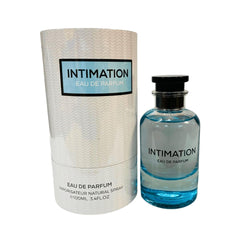 Emper Intimation EDP bottle highlighting a bold, long-lasting masculine fragrance.