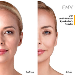 EMY Eye Roller Serum texture close-up illustrating lightweight non-greasy formula.