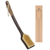 ENAMELEVO back-scrubber brush with curved 17.7-inch handle for comfortable use