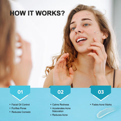 Enaskin Naturals bacne care application on back area suggests cystic breakout relief potential.