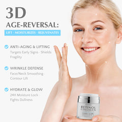 EnaSkin Retinol Collagen Cream pump provides hygienic application.