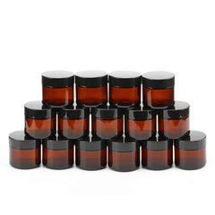 Encheng amber 2 oz jar pack for portable cosmetics storage.