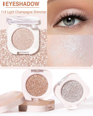 Enfuntins single shimmer eyeshadow brush-application for easy daily highlight
