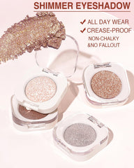 Enfuntins single shimmer eyeshadow crystal-particles detail reveals delicate starlit sheen
