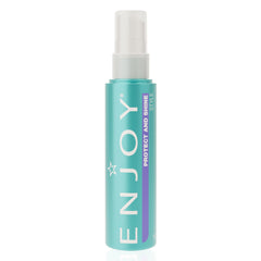 Enjoy Protect and Shine bottle top view showing sleek packaging and radiant shine