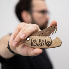 Enjoy The Wood handmade walnut beard comb crafted with care