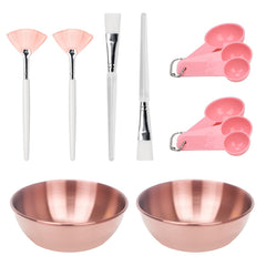 Entei rose-gold facial bowl pair for precise mixing and a premium at-home spa feel.