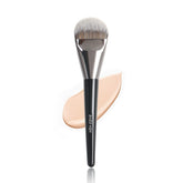 ENZO KEN flat foundation brush closeup shows smooth liquid makeup application