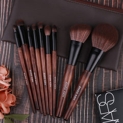 ENZO KEN natural-sable-hair brushes provide soft, skin-friendly application.
