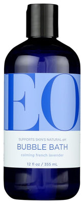 EO Bubble Bath Serenity French Lavender bottle with Aloe delivers a soothing soak.