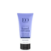 EO hand cream lavender bottle on shelf for daily hydration and fragrance-free skincare