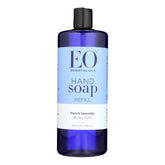 EO hand soap French Lavender refill bottle offers gentle everyday cleansing