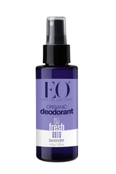 eo organic deodorant spray lavender bottle showcases natural fresh scent for all-day wear