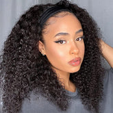 Eooma curly headband wig 16inch natural curls for quick styling