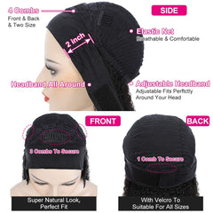Eooma none-lace-front headband wig offers easy secure wear