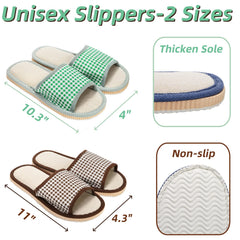 Eorbow linen cotton slippers are breathable and durable for daily wear.