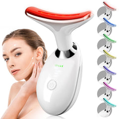 EOSVAP face and neck massager with LED therapy for glow and absorption.