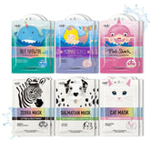 Epielle Character Mask Zebra design offers playful hydration for at-home skincare.