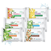 Epielle Gentle Skin Cleansing Wipes pack front six pack for travel cleansing