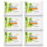 Epielle Green Tea Makeup Remover Wipes pack close-up for easy daily cleansing.