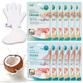Epielle intensive repairing hand mask gloves-application shows at-home spa hydration for dry hands