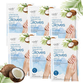 Epielle Intensive Repairing Hand Mask pack close-up showcasing six pairs for deep hydration.