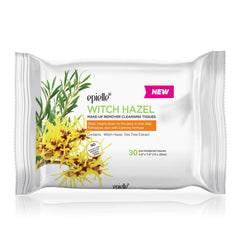 Epielle makeup remover wipes closeup of a moist towelette for gentle skin cleansing.