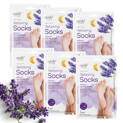 Epielle Relaxing Foot Mask packaging for spa-ready at-home care