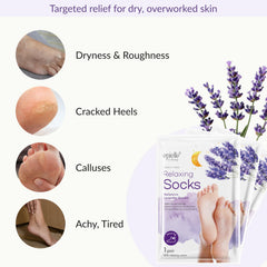 Epielle foot mask with shea butter and argan oil for hydration