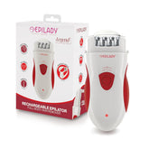 Epilady Legend 4 cordless epilator for smooth skin on legs and arms anywhere.