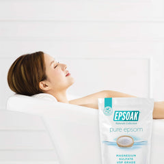 Epsoak bath-foot spa solution ready for quick, relaxing soaks at home