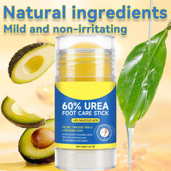 Eqimznv 60% Urea Stick texture closeup highlights smooth application and hydration.