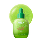 EQQUALBERRY Aloe PDRN Calming Serum bottle showcasing soothing hydration and glassy skin finish.