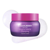 EQQUALBERRY Bakuchiol Plumping Capsule Cream bottle highlights gentle firming and hydration