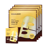 EQQUALBERRY Collagen Glow Up Mask packaging for premium brightening skincare