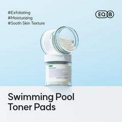 eqqualberry Swimming Pool Toner Pads smooth side application highlights refined texture.