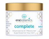Era Organics Face Moisturizer Cream jar closeup highlighting deep hydration and 12-in-1 nourishment