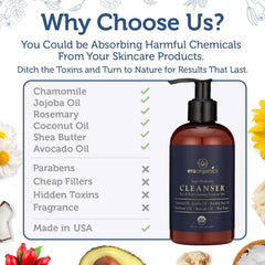 Era Organics hydrating cleanser texture emphasizes moisture and comfort during wash