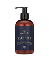 Era Organics men's face wash bottle closeup for gentle cleansing and smoother skin