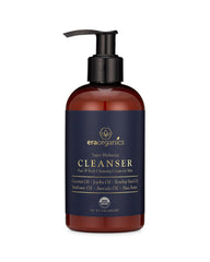 Era Organics men's face wash bottle closeup for gentle cleansing and smoother skin