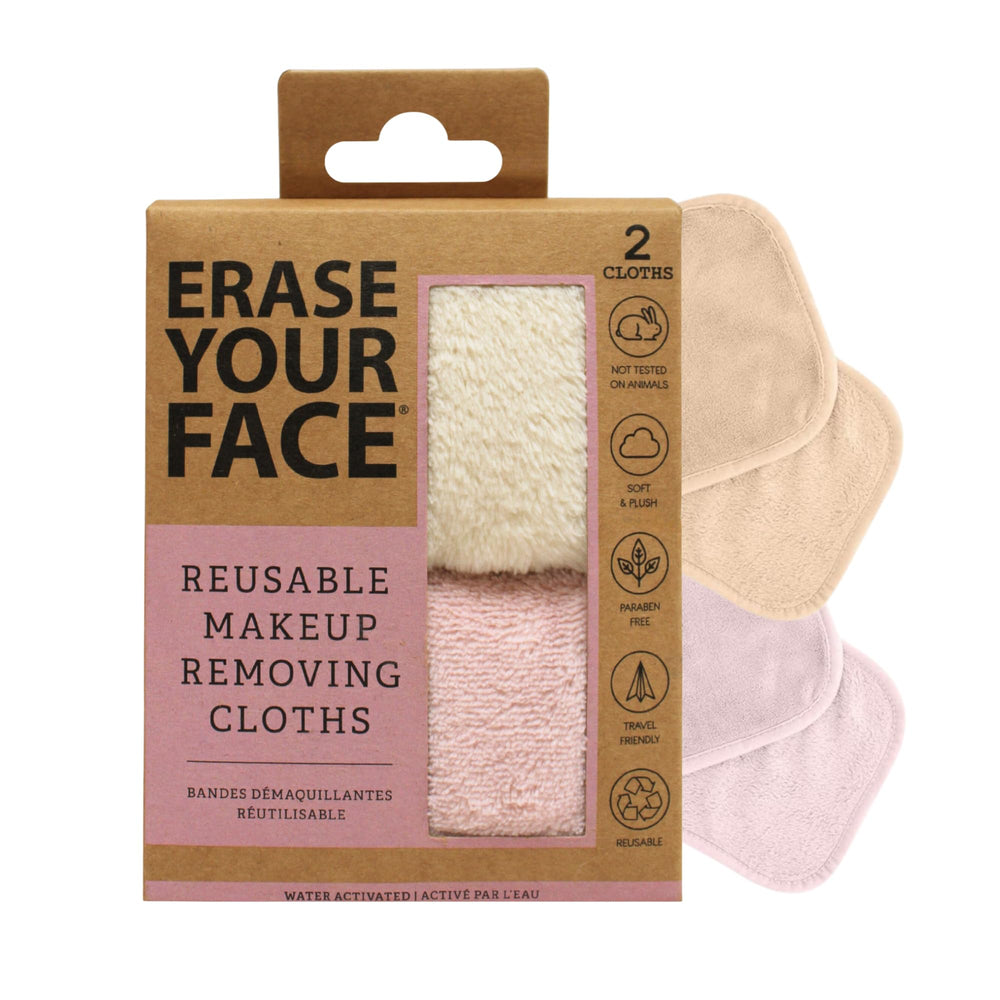 Erase Your Face remover cloth soft microfiber closeup aids gentle makeup removal