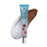 Erborian CC Water Chocolat bottle pour showing light, breathable coverage for a fresh complexion.