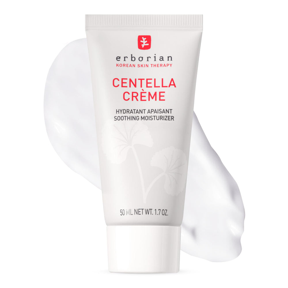 Erborian Centella Cream jar close-up for soothing hydration.