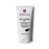 Erborian Milk & Peel Mask packaging close-up showing the sesame milk exfoliation feature.