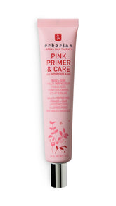 Erborian Pink Primer & Care balm jar close-up showing smooth texture and glow