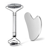 erdnretl gua sha tool stainless steel for soothing facial massage and gentle lymph drainage