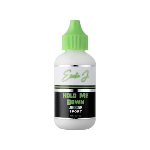 Ericka J Hold Me Down Adhesive SPORT wig glue application secures lace fronts with sweat resistance.
